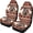 Horse Pattern Design, variant on XYZCANDO Chic 2 Pack Front Car Seat Covers with Tropical Palm Sunset Print - Breathable Durable Protection For All Seasons