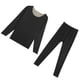 thumbnail image 2 of Qarigey Ropa interior térmica para hombre, capa base respetuosa con la piel, vestido cálido, ropa ajustada de invierno, ropa interior de otoño, conjuntos de ropa Hombres Negro&amp;gt;L NO17 Qarigey AP013689-21, 2 of 6