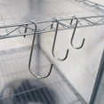 thumbnail image 4 of 18 Pack S Hooks Pot Hooks for Rack Hanging Pans Pots Utensils Clothes Bags Towels Plants - Variety Sizes Large 4"/ Medium 3"/Small 2.4" (Silver), 4 of 5
