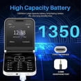 thumbnail image 5 of A50 Pro Flip Phone Dual SIM Card GSM Automatic Call Recording 2.4 Inch Screen Foldable Mobile Phone, 5 of 5