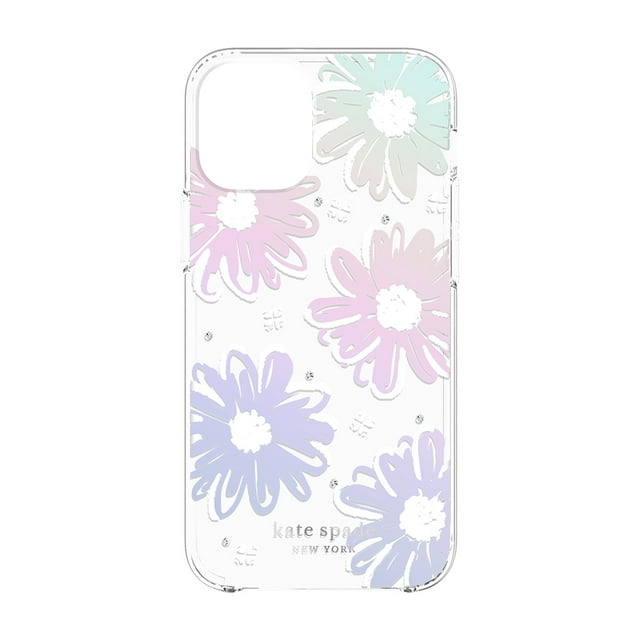 Kate Spade Protective Hardshell Case Daisy Iridescent Foil for iPhone 12 mini Cases Case Compatible with iPhone 12 mini