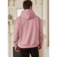thumbnail image 2 of CAILDANL Mens Casual Cotton Hooded Collar Drawstring Hoodies Pullover Sweatshirts Casual Long Sleeve Shirts, 2 of 2