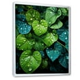 thumbnail image 2 of Designart "Charm Of Realistic Greens" Violets Floater Framed Wall Art Living Room, 2 of 5