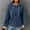 Dark Blue, variant on Viadha Mama Sweatshirt 2024 Winter Hooded Sweatshirt Loose Casual Striped Print Round Neck Hooded Long Sleeve Sweatshirt Womens Fall Tops