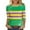 M9-Multicolor Tops, variant on Mardi Gras Shirts for Women Novelty New Orleans Holiday Party Shirt Plus Size 3/4 Length Sleeve T Shirts Carnival Themed Tops Multicolor Tops,Size S-2XL