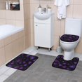 thumbnail image 6 of RMDQTR Shower Curtain and Rug Sets 4pcs Bathroom Sets Includes 12 Free Hooks 66" x 72" Amethyst Diamond Hearts, 6 of 8