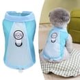 thumbnail image 2 of Summer Dog Sun Protection T-Shirt, Sleeveless Breathable Puppy Tank Top with Adjustable Drawstring & D-Ring for Small Medium Dogs Cats(Blue,XXL), 2 of 5