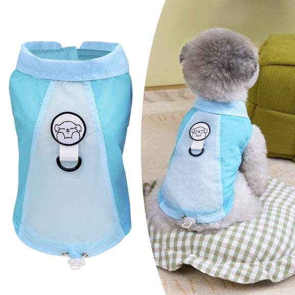 Summer Sun Dog Shirts For Small Dogs Soft Puppy Vest With Leash Ring Pet Tee Shirt Sleeveless Tank Top Lightweight Basic T Shirt For Chihuahua Yorkie Pet Vest Birthday Gift For Pet Dog Cat L
