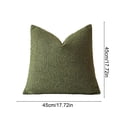 thumbnail image 2 of Tunhigl 17.72" x 17.72" Solid Boucle Texture Pillow Covers, Nylon, Cozy Textured Throw Pillow Cases for Sofa & Home Decor, 2 of 5