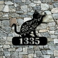 thumbnail image 1 of Fiudx Letrero de Número de Casa Personalizado para Amantes de Las Mascotas, de Metal Duradero y Resistente a La Oxidación, Ideal para Decoración Del Hogar y El Jardín, Ideal para Inauguraciones y Oca, 1 of 7