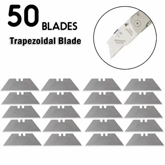 50Pcs Replacement Utility Knife Blades Refills Blades For Box Cutter