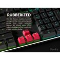 thumbnail image 3 of Set de keycaps Geeky perfil OEM con recubrimiento de goma, 23 teclas, rojo, 3 of 8
