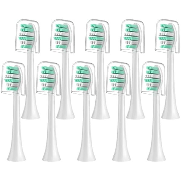 wonima02 Replacement Toothbrush Heads for Philips Sonicare C2 Replacement Heads 10 Pack