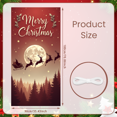 thumbnail image 5 of Decorative Christmas Banner Holiday Celebration Santa Sleigh Moonlight Reindeer Festive Design for Home Decor Party Decoration Outdoor Events, 5 of 9