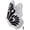 Black, variant on Delight Jewelry Silver-tone Large Translucent Hot Pink Flying Butterfly - Script Class of 2025 Dome Charm Necklace, 18"