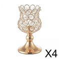 thumbnail image 1 of Candelabr Brazos Chapados en Hierro Dorado 4 Candelabr pa de de Boda, Chimenea, Candelabrcorativ Mes Zulema none, 1 of 8