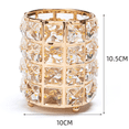 thumbnail image 2 of Estrela - Soporte para brochas de maquillaje de cristal hecho a mano, lápiz de cejas, colección de vasos, organizador de almacenamiento de cosméticos para tocador, baño, dormitorio, escritorio de, 2 of 5