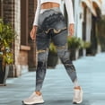 thumbnail image 4 of Renewold Marble Grey Gold Leggings with Pockets for Women Athletic Tights Compression Leggings High Waisted Butt Lifting Printed Pants Comfy Womens Yoga Leggings, XS, 4 of 8