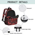 thumbnail image 4 of Game Controller Red Pattern Backpack for School, Cute School Bag with Adjustable Shoulder Straps and Padded Back, 15"x11.42"x5.5", 4 of 5
