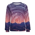 thumbnail image 7 of Galaxy Star Outer Space Womens Casual Crewneck Sweatshirt Long Sleeve Tops Cute Pullover Loose Fit, 7 of 7