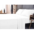 thumbnail image 4 of the Season Essentials Wrinkle Free Sheet Sets with Deep Pockets & Stain Resistant, 4 pc, 1800 Thread Count Bamboo Based, White, Full, 4 of 11