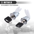 thumbnail image 4 of Cilindros de cerradura de puerta Unique Bargains con llaves F2UZ1522050A negro, 4 of 7