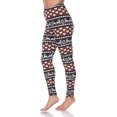 thumbnail image 2 of White Mark Leggings à Imprimé des Fêtes pour Femmes, 2 of 5