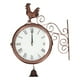 thumbnail image 2 of Reloj de pared de hierro forjado, reloj de pared de hierro forjado, reloj de pared de jardín, reloj de pared de gallo, rendimiento lleno de energía, 2 of 14