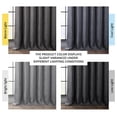 thumbnail image 3 of KeLiang Faux Linen Room Darkening Curtains - 108 Inches Long Luxury Linen Curtains for Bedroom & Living Room (1 Panel), 50W X 108L, Dark Gravel, 3 of 9