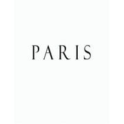 BOOKISH CHARM DECOR Paris: White Black Decorative Book to Stack Together on Coffee Tables, Bookshelves and Interior Design - Add Bookish Charm De