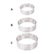 thumbnail image 3 of Ounissouiy Mousse Cake Mold Acero inoxidable Postre Molde Chocolate DIY Sugarcraft Pastelería Moldes Fondant Galletas Utensilios para hornear Herramientas y accesorios para hornear tipo 3 Ounissouiy HA081726-03, 3 of 6