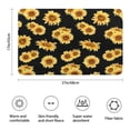 thumbnail image 3 of Black Yellow Sunflower Pattern Bathroom Rugs Mat,Non Slip Microfiber Bathroom Rug,Rubber Backing,Soft Bathroom Mats for Bathroom Floor,Tub and Shower,17x27in(43x68cm), 3 of 5