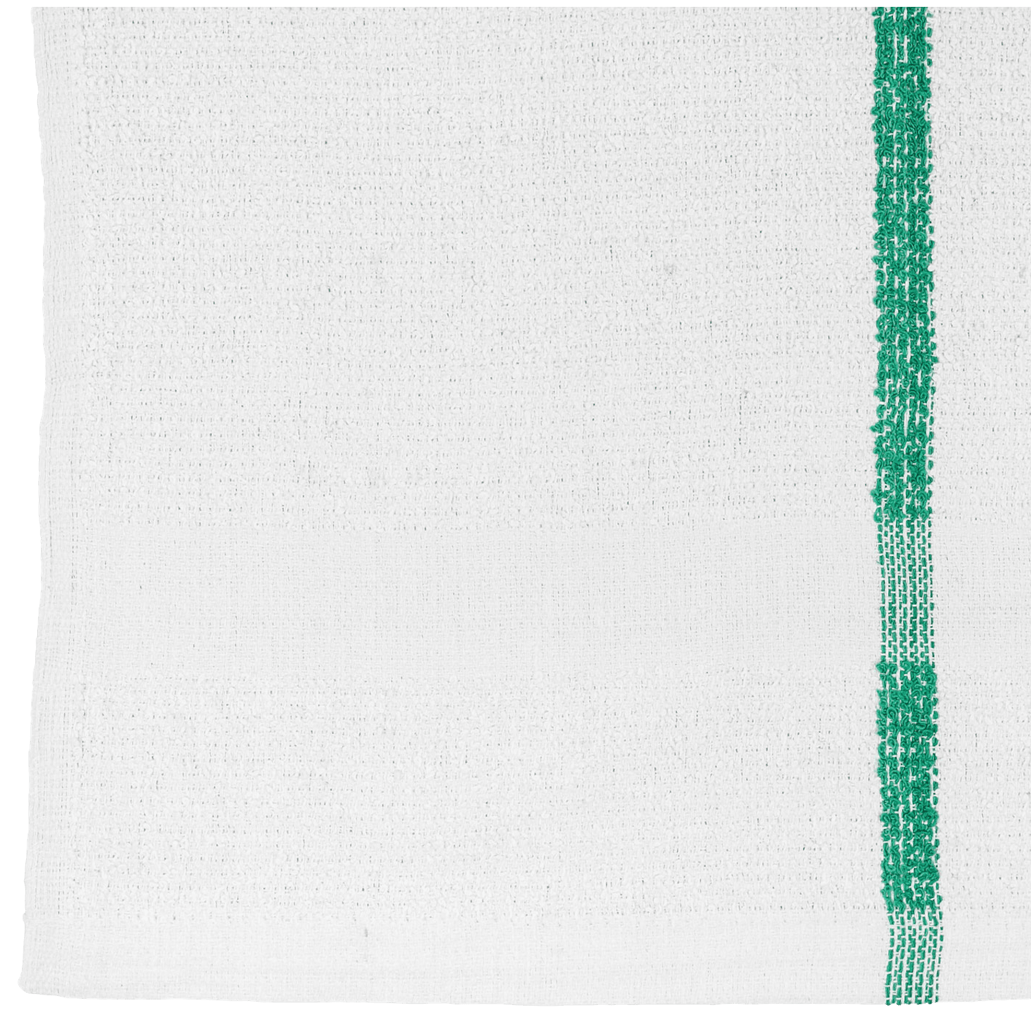 Cotton Hand Towels 16x27 in Green Stripe, Lightweight, Kitchen Restaurant Bar Mop Gym (60)