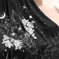 thumbnail image 3 of Black Gothic Cat Rose Moon Pattern Blanket,Comfortable Soft Flannel Throw Blanket,All Season,Warm Lightweight Blankets for Sofa Bed Couch Living Room Chair,50"x60", 3 of 4