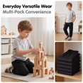 thumbnail image 5 of Girls and Boys Sweatpants Boys Toddler 5 Pack Jogger Pants with Pockets Kids Clothes 2T-14, 5 of 6