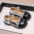 thumbnail image 2 of WXFAZCVU Girl Dress Shoes Mary Jane Wedding Party Shoes Soft Insole Dress Shoes Going Out Size 4.5, 2 of 5