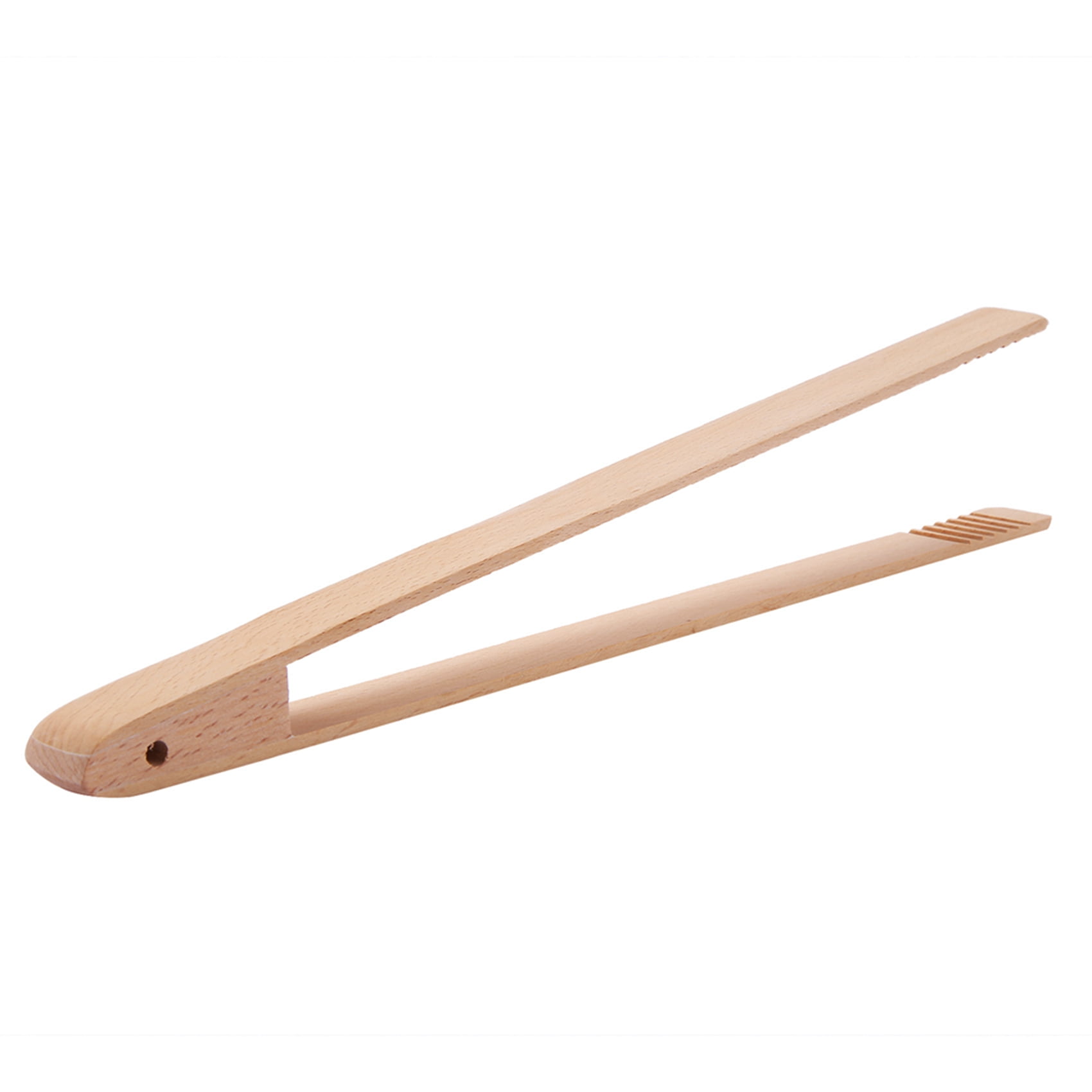 4 Packs 12 Inch Wood Toaster Tongs Kitchen Tongs for Serving Food ...