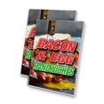 thumbnail image 1 of Bacon And Egg Sandwiches (24" X 36") 4mm Corrugated Plastic Panel, Graphics Applied To 1 Side (Pk of 2), 1 of 4