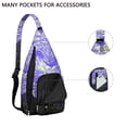 thumbnail image 4 of Universe Shoulder Backpack - Cosmic Star Field Pattern with Glow-in-the-Dark Details, Lightweight Anti-Theft Daypack, 4 of 4