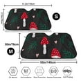 thumbnail image 3 of Kdxio Amanita Mushroom Print Windshield Sun Shade,UV Rays and Sun Heat Protection,Sunshade for Car Windshield,Car Shade Front Windshield -, 3 of 6