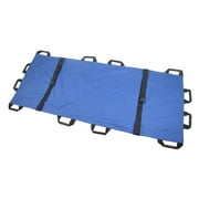 Durable Blue Foldable Canvas Stretcher Litter Patient Transfer System Tool
