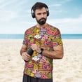 thumbnail image 4 of Wukai Fruit-Flavored Ice-Cream Print Men's Short-Sleeved Mesh T-Shirt,Quick-Dry Short Sleeve Workout T-Shirt-Medium, 4 of 8