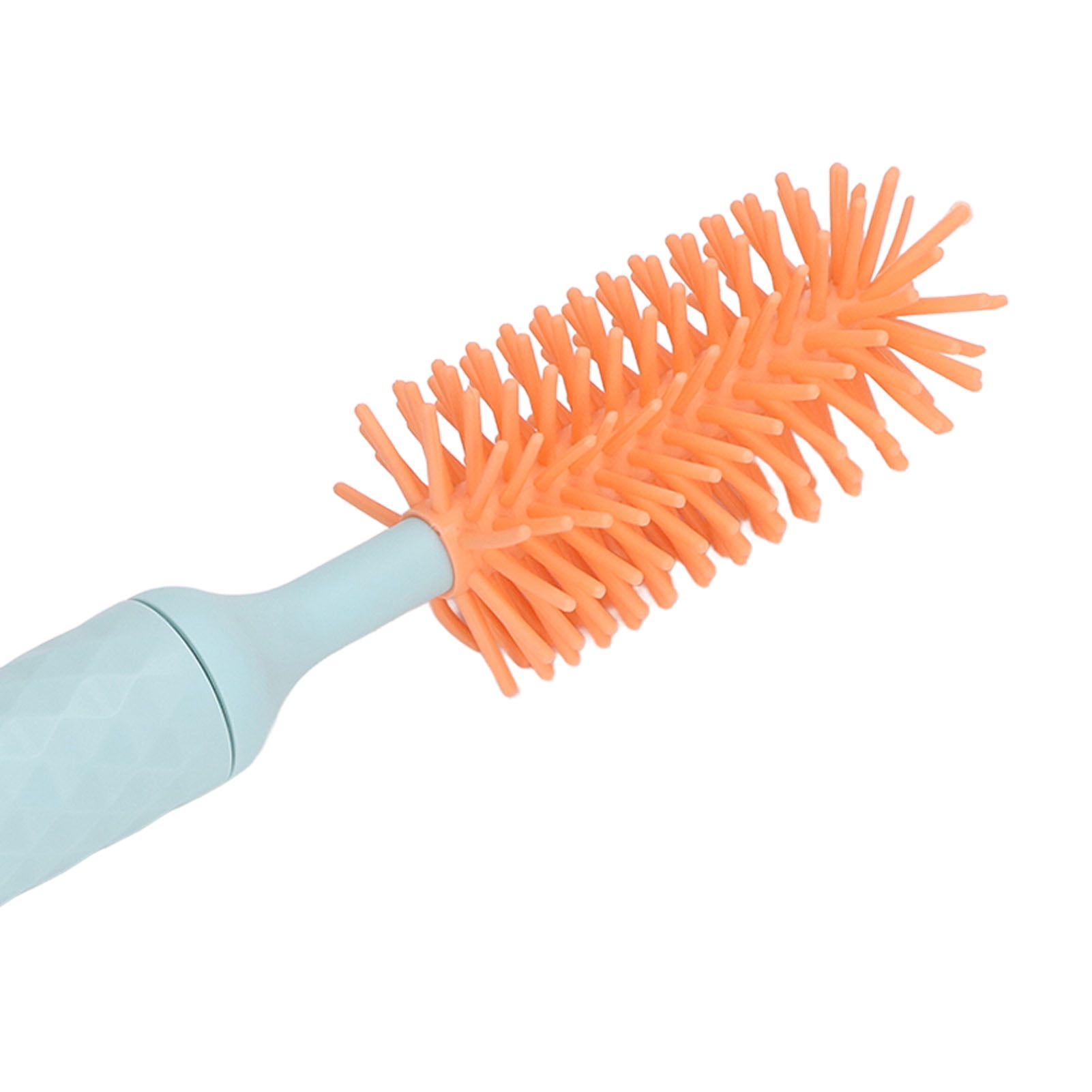 Suodoka Electric Baby Bottle Cleaning Brush Set IP65 Waterproof 3-in-1 Silicone Scrubber with Pacifier Straw Brushes USB Rechargeable 1500mAh Blue 9.84 inches / 25 cm