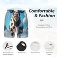 thumbnail image 3 of Rateoe Cute Daisy Cow A Pattern Men’s Swim Shorts with Compression Liner – Double-Layered Quick-Dry Swimwear, Comfortable & Stretchy Beach Shorts-Small, 3 of 6