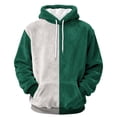 thumbnail image 6 of Jsaierl Women's Comfortable Oversized Color Block Fuzzy Fleece Hoodies Sweatshirts Drawstring Casual Tops S-2XL, 6 of 7