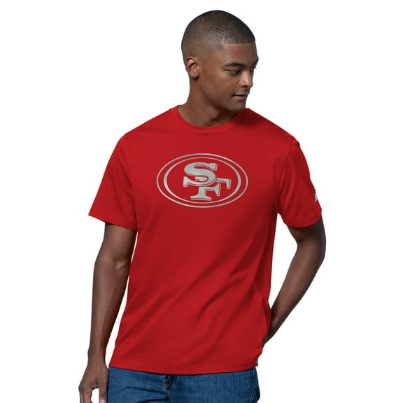 Men's Starter Scarlet San Francisco 49ers Thursday Night Gridiron T-Shirt