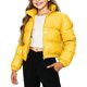 thumbnail image 2 of Parkas de manga larga para niños, de invierno, de color liso, estilo corto, cálidas y gruesas, con cremallera, de poliéster., 2 of 6