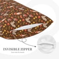 thumbnail image 3 of Goofa Autumn Thanksgiving Pattern Pillow Case – Plush & Soft Cushion Cover, Hypoallergenic Throw Pillow Case for Comfortable Sleep with Envelope Closure-16"x24", 3 of 6