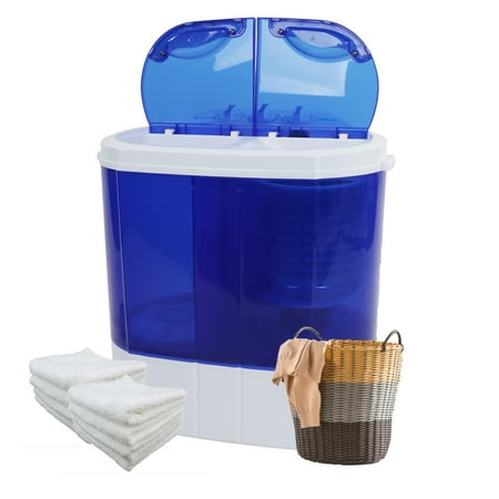 Washer Tub Cover - Zimtown 10LBS Portable Mini Compact Twin Tub Washing Machine Washer Spin Dryer,Wash 5.6LBS+Spin 4.4LBS Capacity