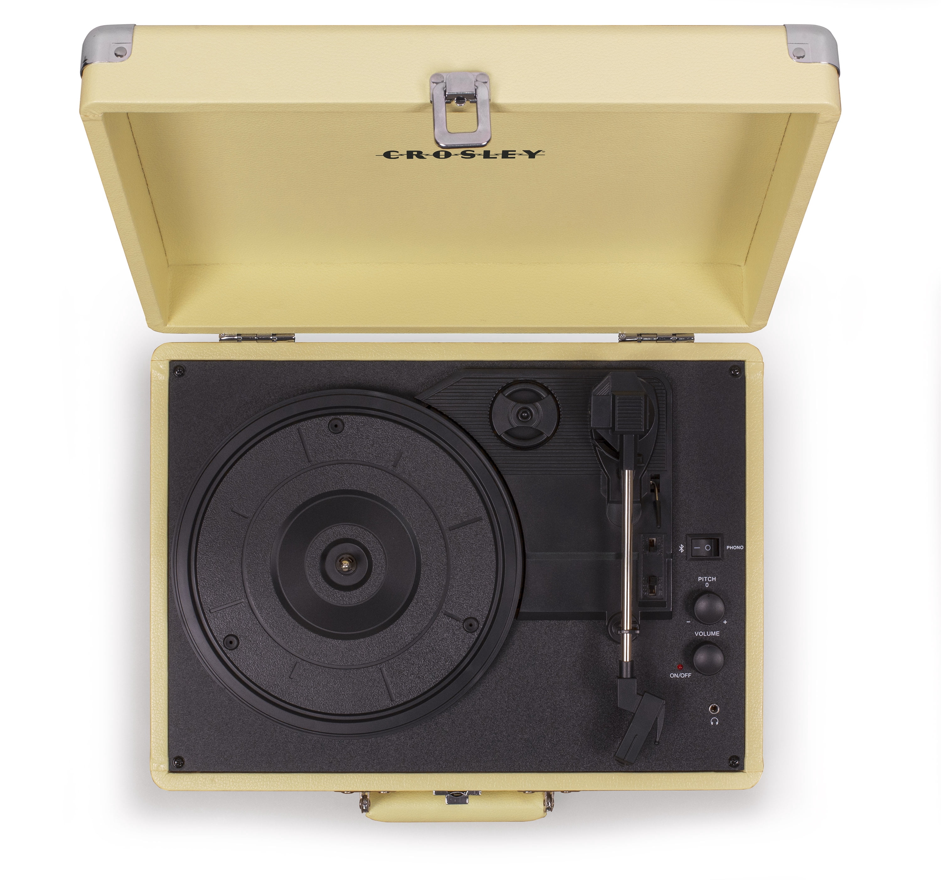 Crosley Cruiser Deluxe Vinyl Record Player with Speakers and Wireless Bluetooth - Audio Turntables Pop